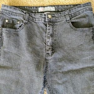 Cos Womens Jeans 33x30 Black Embellish Tag Size 12